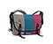 Classic Messenger Bag - poly tweed confetti / ballistic nylon aloha blue / ballistic nylon mulberry