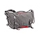D-Lux Laptop Bondage Messenger Bag - ballistic nylon gunmetal / rev red