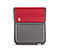 Popup Case for the NEW iPad, iPad2 - 420d nylon gunmetal / revlon red