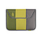 Envelope Sleeve for the NEW iPad, iPad2 - ballistic nylon algae green / sorbet green / gunmetal