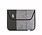Envelope Sleeve for the NEW iPad, iPad2 - ballistic nylon carbon / textured grey texture / textured grey texture
