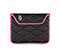 Plush Sleeve for the NEW iPad, iPad 2 - ballistic nylon black / shocking pink