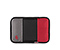 Kindle Fire Slim Sleeve - ballistic nylon black / gunmetal / rev red