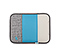 Slim Sleeve for the NEW iPad, iPad2 - texture grey / ballistic nylon cold blue / coated canvas tusk grey