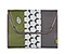 Kickstand Case II for the NEW iPad, iPad 2 - ballistic nylon algae green / ballistic nylon gunmetal / texture cement hex