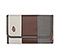 Kindle Fire Professor Jacket - canvas tusk grey / mahogany brown / gunmetal