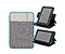 New Kindle Fire Twister Jacket - texture grey texture / coated canvas cold blue / coated canvas tusk grey