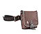 Pork Chop Belt Pack - coated canvas mahogany brown / tusk grey
