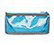 Clear Pouch Toiletry Kit - textured grey texture