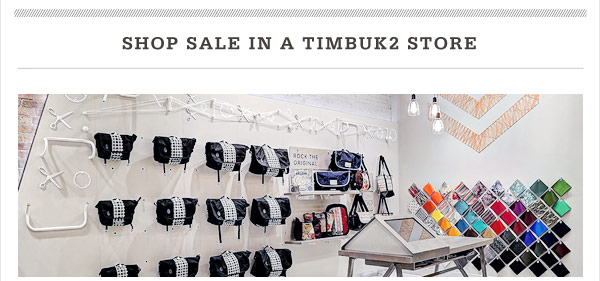 Shop Sale in a Timbuk2 Store