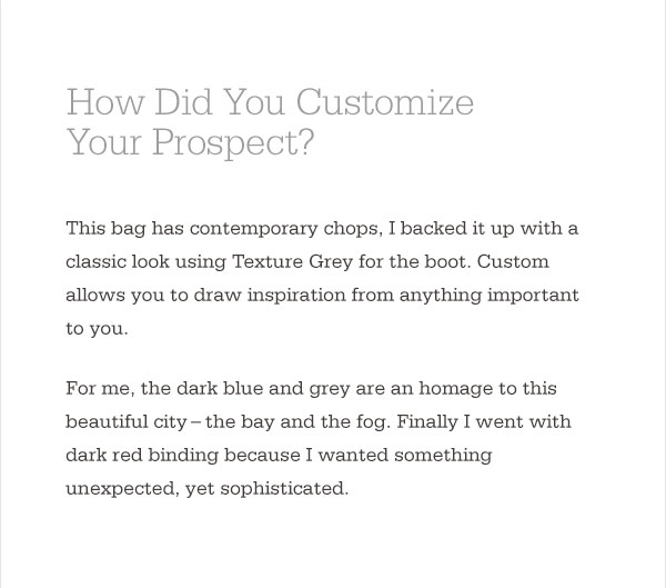 Contemporary: Prospect