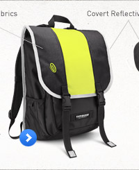 Custom Swig Backpack with reflective fabric an reflective binding