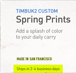 Timbuk2 Custom. Spring Prints add a splash of color to your daily carry.