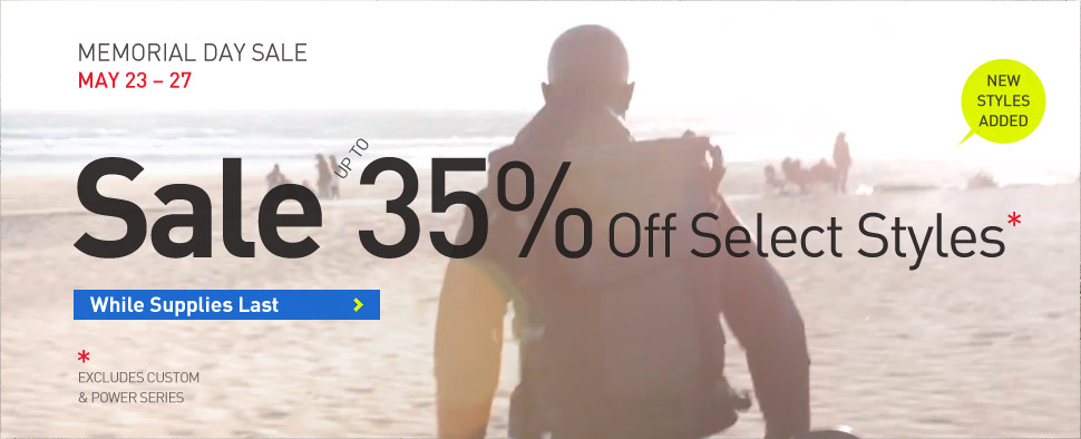 Sale. Up to 35% off select styles. May 23 - 27.